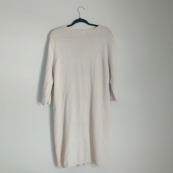 Denim & Co Cream Full Length Shawl - Picture 6 of 6